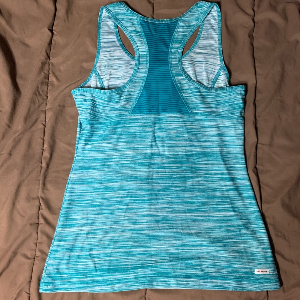 Woman’s Teal Razorback Tank - Picture 3 of 5